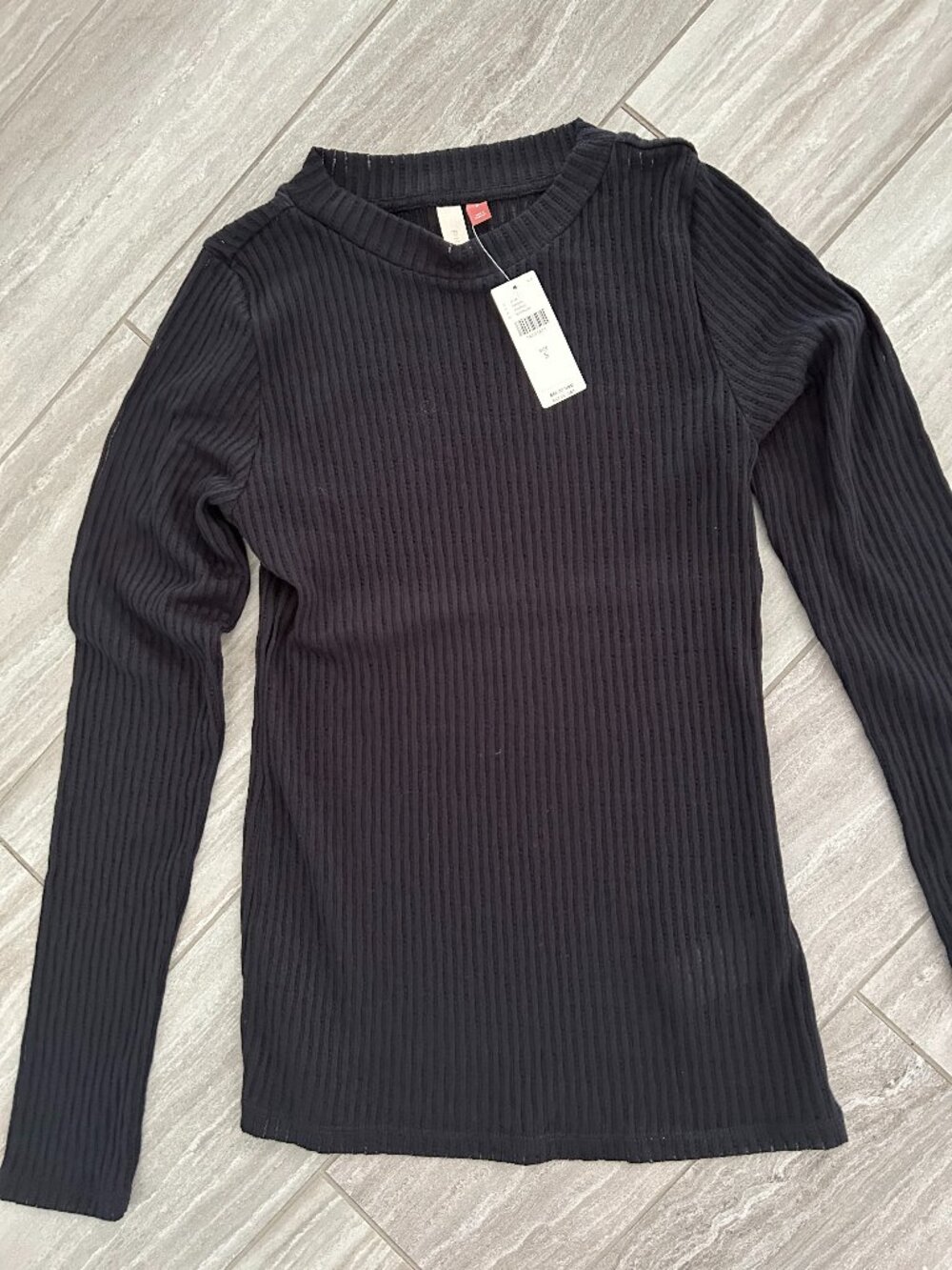 Anthropologie Pilcro Black Mockneck Small NWT